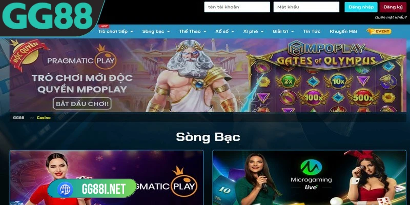 Đăng nhập GG88